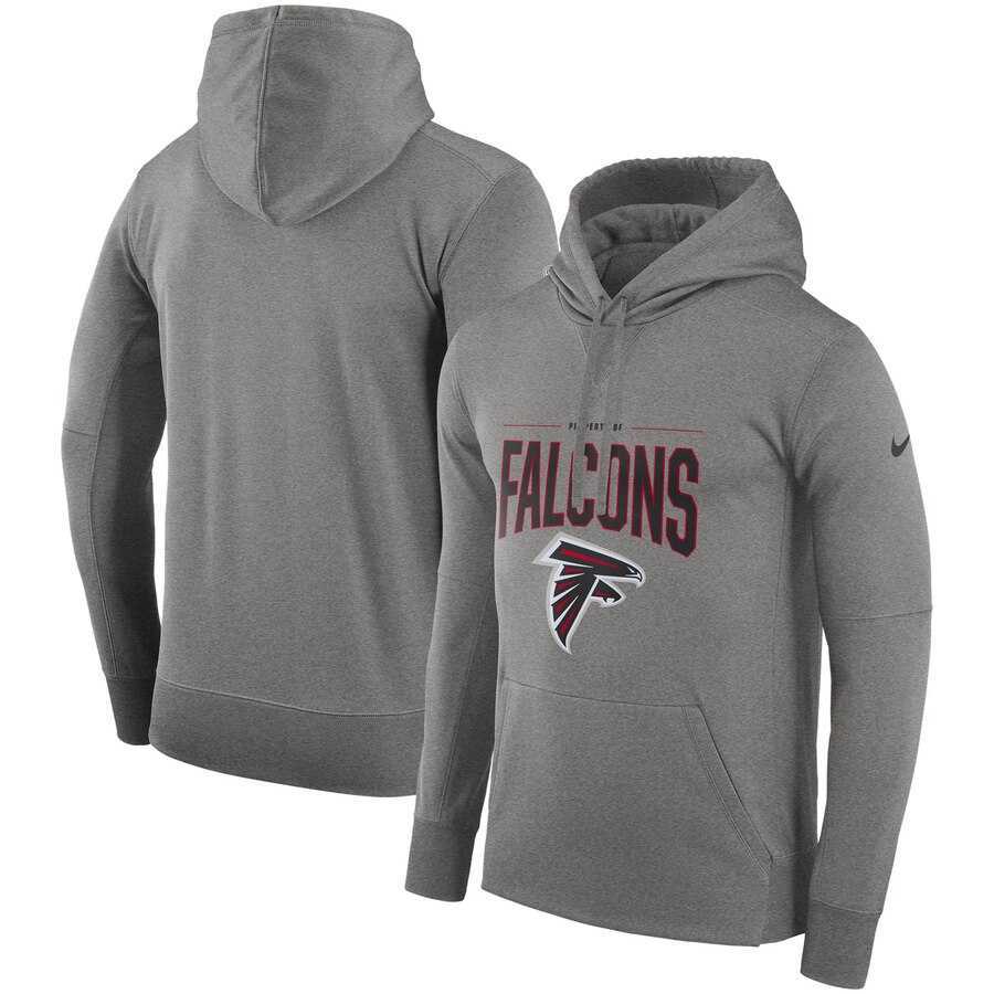 Atlanta Falcons Nike Sideline Property of Performance Pullover Hoodie Gray,We sell and wholesale Atlanta Falcons Nike Sideline Property of Performance Pullover Hoodie Gray on line form chian!